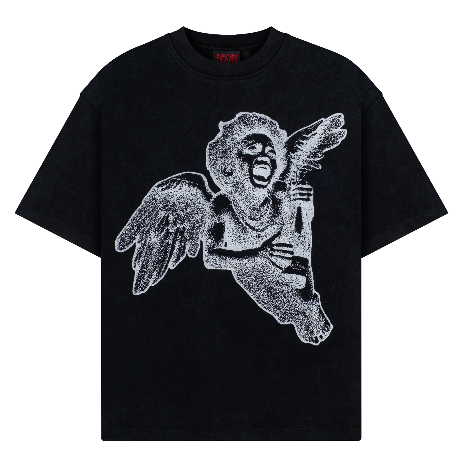 T-SHIRT BLACK ANGEL BOTTLE