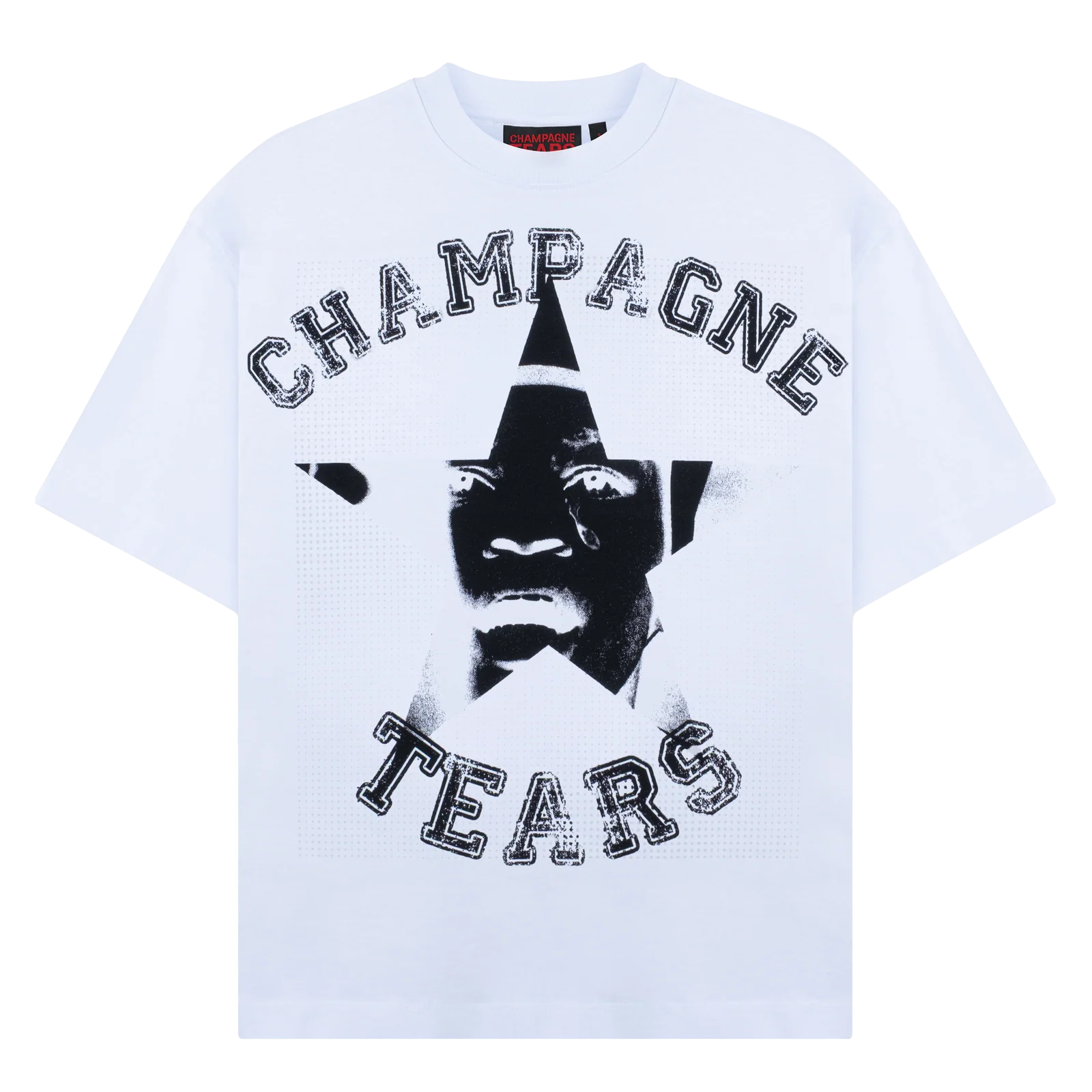 T-SHIRT WHITE CHAMPAGNE TEARS