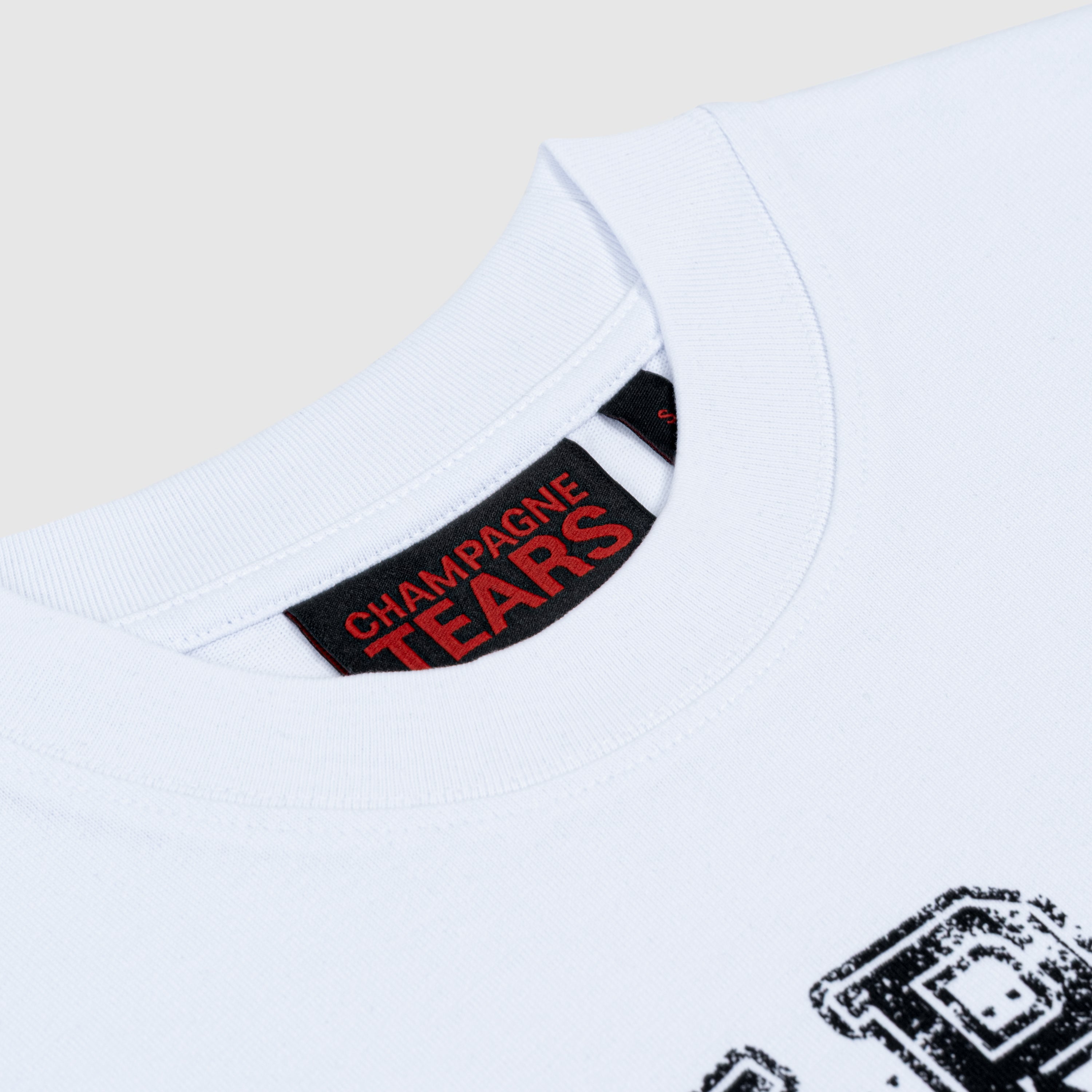 T-SHIRT WHITE CHAMPAGNE TEARS