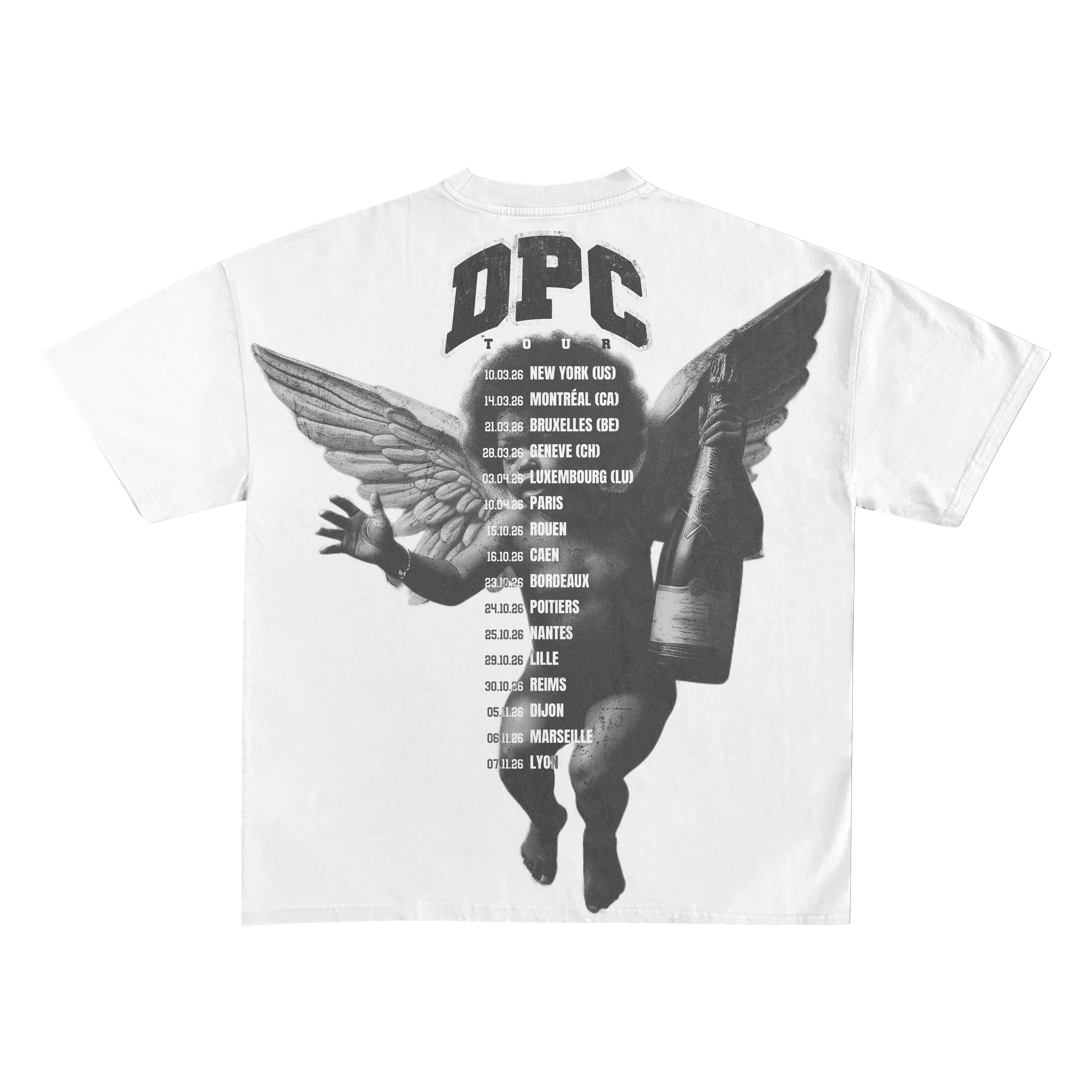 T-SHIRT DPC TOUR BLANC